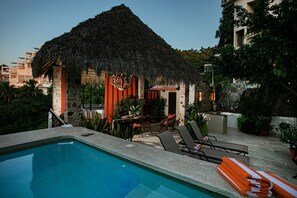 A heated pool