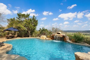 Pool - Whispering Ridge Ranch I Swimming Pool, Hot Tub, Dogs, Hill Country Views (Wimberley)
