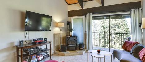 Televisión, reproductor de DVD, libros