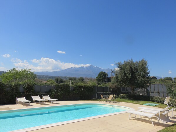 Pool - Three room apartment :Seafront residence with pool and garden (Santa Tecla di Acireale)