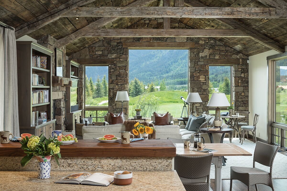 Luxury Cabin in Teton Village, expansive ski slope views