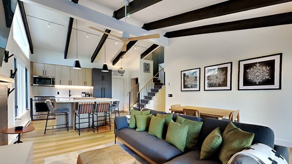 TV, fireplace, DVD player, ping pong