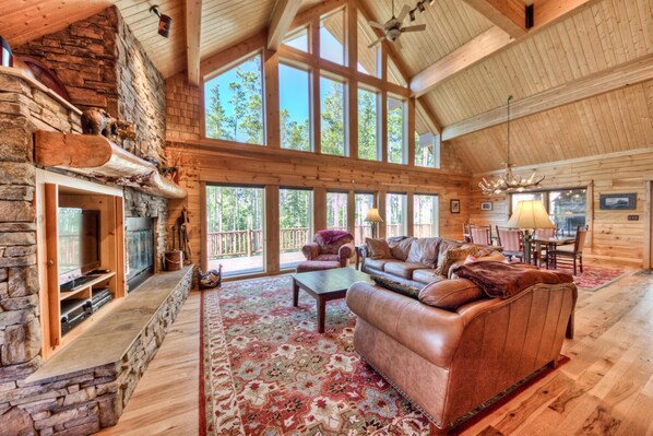 TV, fireplace, DVD player