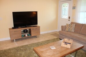 Smart TV, DVD player, toys
