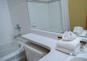 Hair dryer, towels