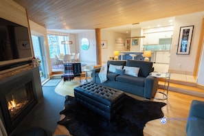 TV, fireplace, Netflix, streaming services