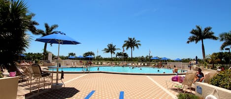 A heated pool