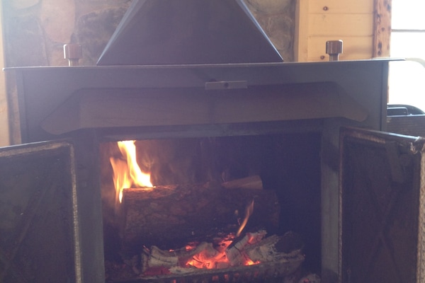 wood stove for those cold evenings