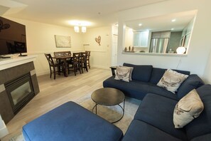 TV, fireplace, Netflix, streaming services