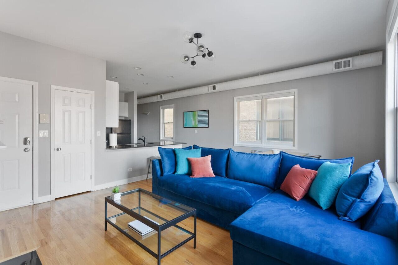 TV, fireplace, smart speakers