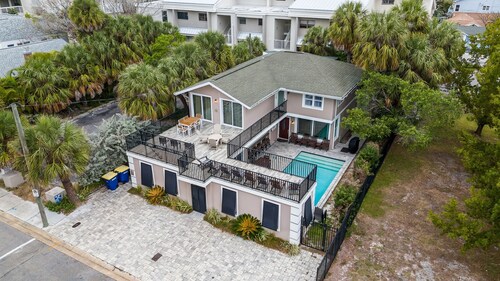 ☀️ Forever Sunshine | Beach Estate • Heated Pool • Outdoor Bar • Terrace ➠ 26 Heilwood