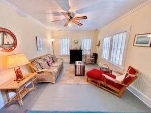 Living Area with TVDVD, Screened Porch Access