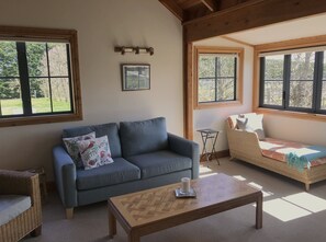 TV, fireplace, DVD player