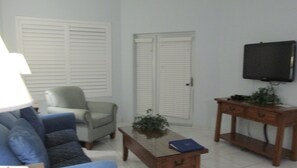 Televisión, reproductor de DVD, futbolito y tenis de mesa 