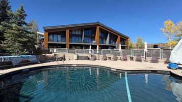 A heated pool
