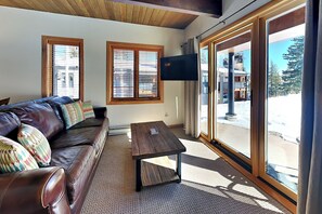 TV, DVD player, ping pong, books