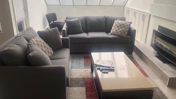 Fernseher, Kamin