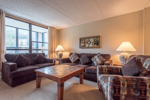 テレビ、暖炉、DVD プレーヤー