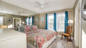 2 dormitorios, tabla de planchar con plancha, wifi y ropa de cama