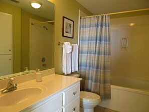 Combined shower/tub