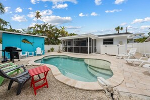 A heated pool
