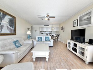 TV, DVD-spiller og stereoanlegg