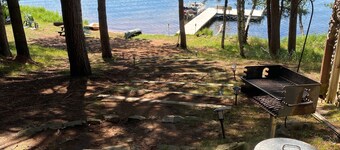 Log Cabin with Pontoon, Beautiful Spring Fed Sand Bottom Leader Lake