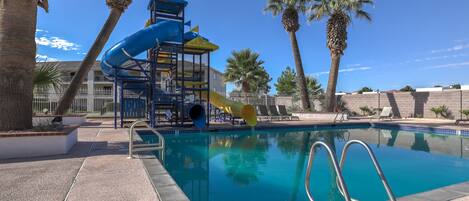 Indoor pool, a heated pool