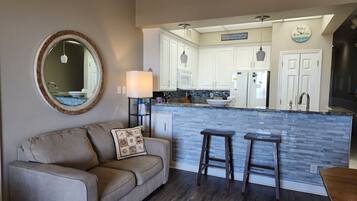 TV, DVD player, stereo