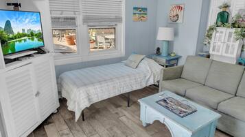 TV, fireplace, DVD player, video library