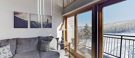 Televisión, chimenea, reproductor de DVD, mesa de ping pong