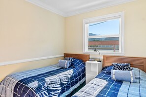2 bedrooms, iron/ironing board, travel cot, WiFi
