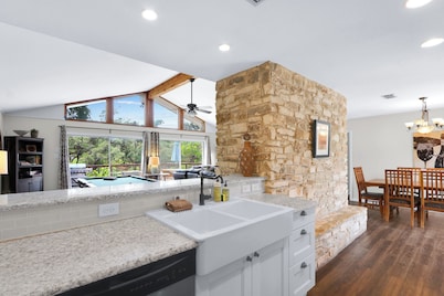 Gorgeous recently renovated 4 bedroom home with a pool and hot tub