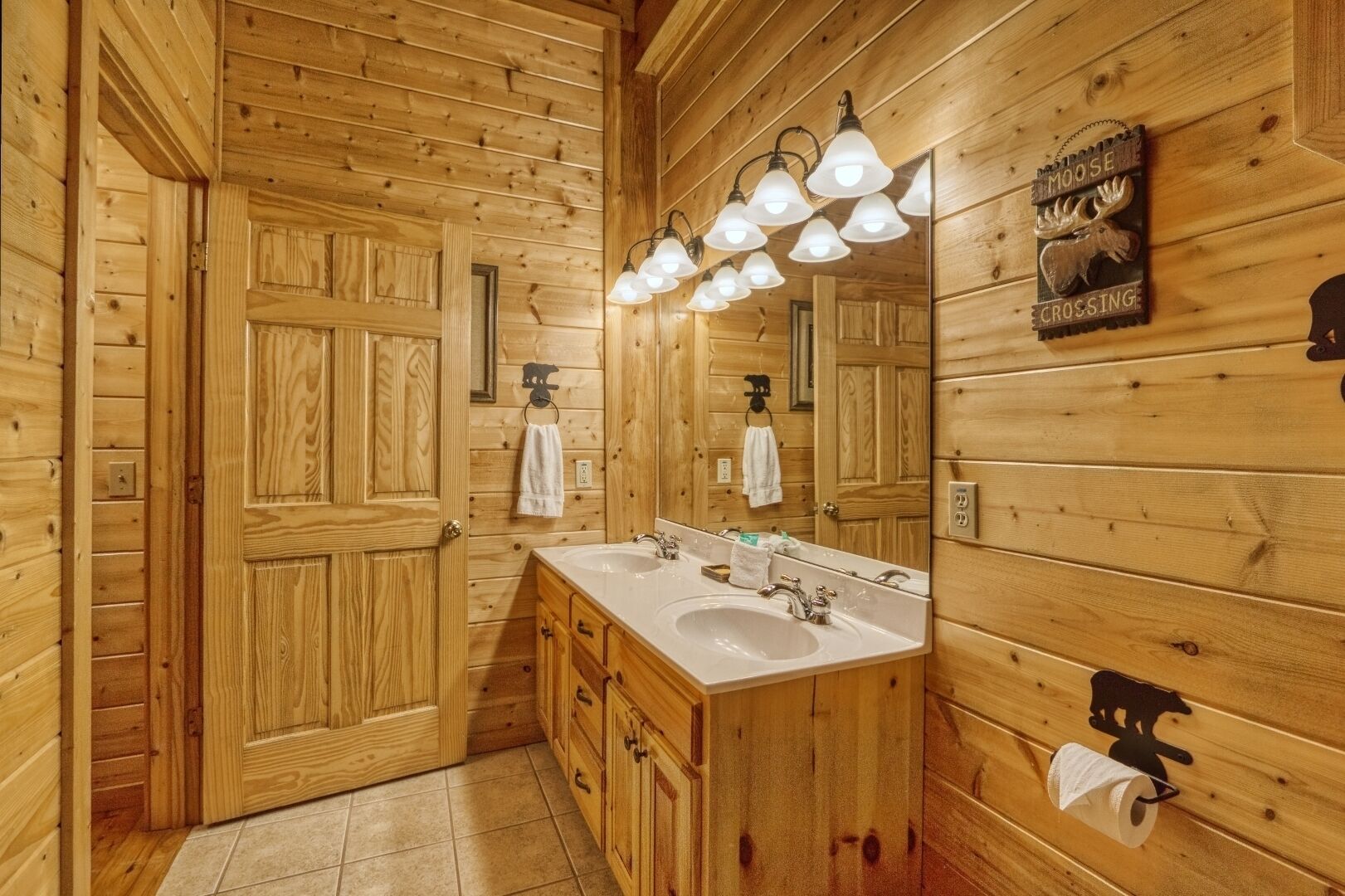 Cabin Fever is nestled in Wears Valley in a wooded setting, very secluded.