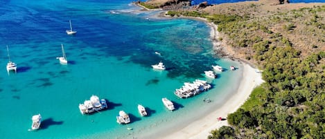 Sun loungers, beach towels