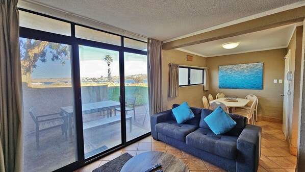 Living area - Kalbarri Riverview 13 | Two Storey | Waterfront | Family Apartment (Kalbarri)