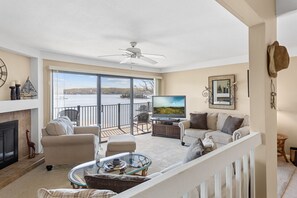 TV, DVD player - Water's Edge 22-2B Beautiful 3 Bedroom Waterfront Condo with Exquisite View! (Lake Ozark)