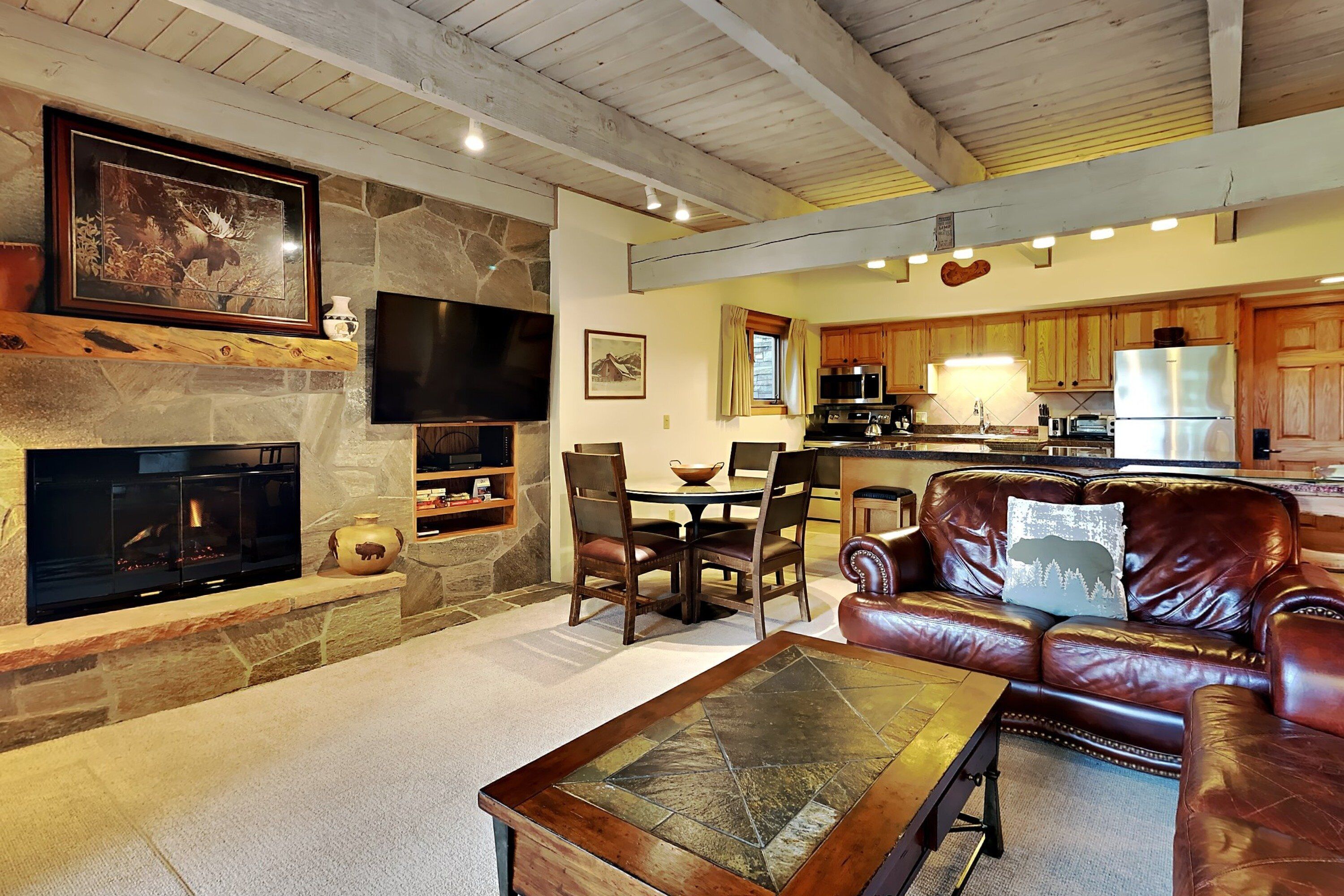 TV, fireplace, DVD player, ping pong