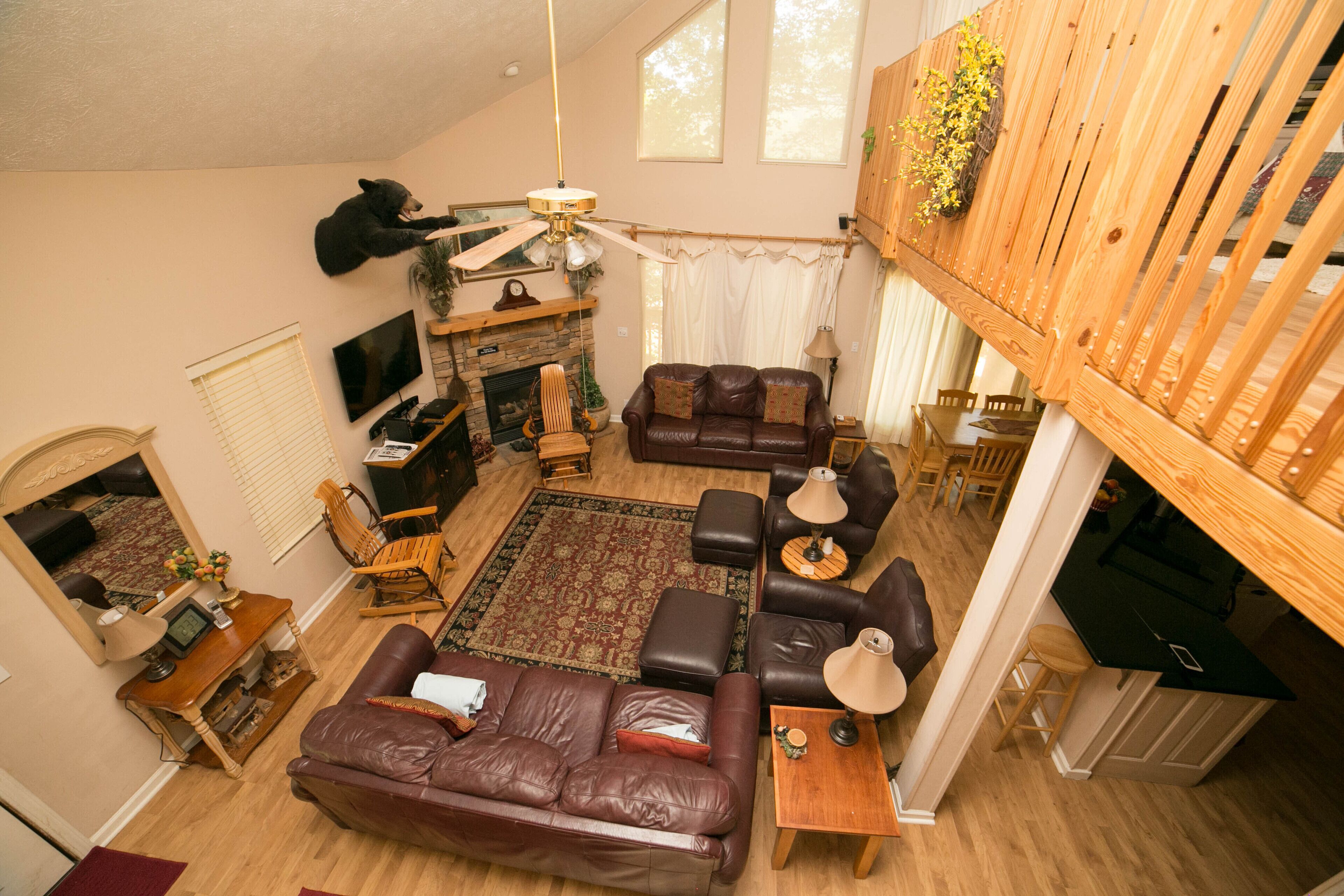 Happy Hollow cabin is a perfect family getaway in the Smoky Mountains.