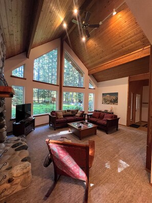 Smart-TV, Kamin, Videospiele, DVD-Player