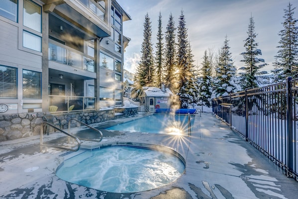 A heated pool