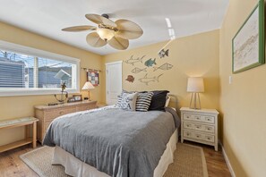 3 bedrooms, iron/ironing board, travel cot, WiFi
