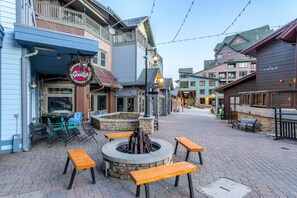 Outdoor dining - Recently remodeled Ski in/Ski out condo right by New Gondola. Hot Tub access (Winter Park)
