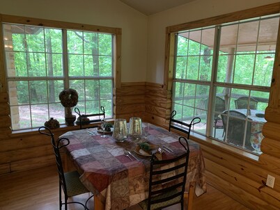 Luxury cabin with hot tub, ATV trails, and secluded in the woods