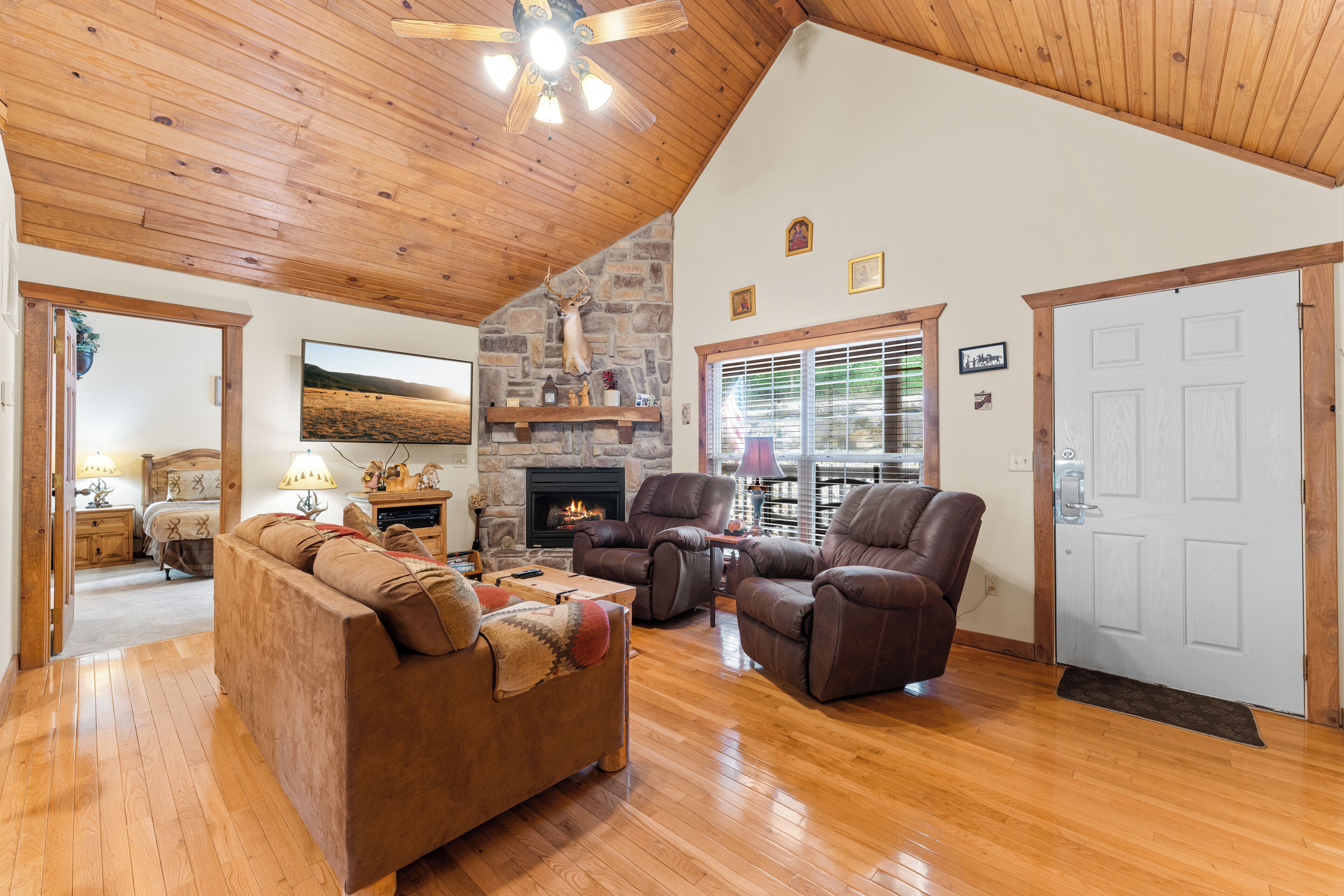 TV connectée, cheminée