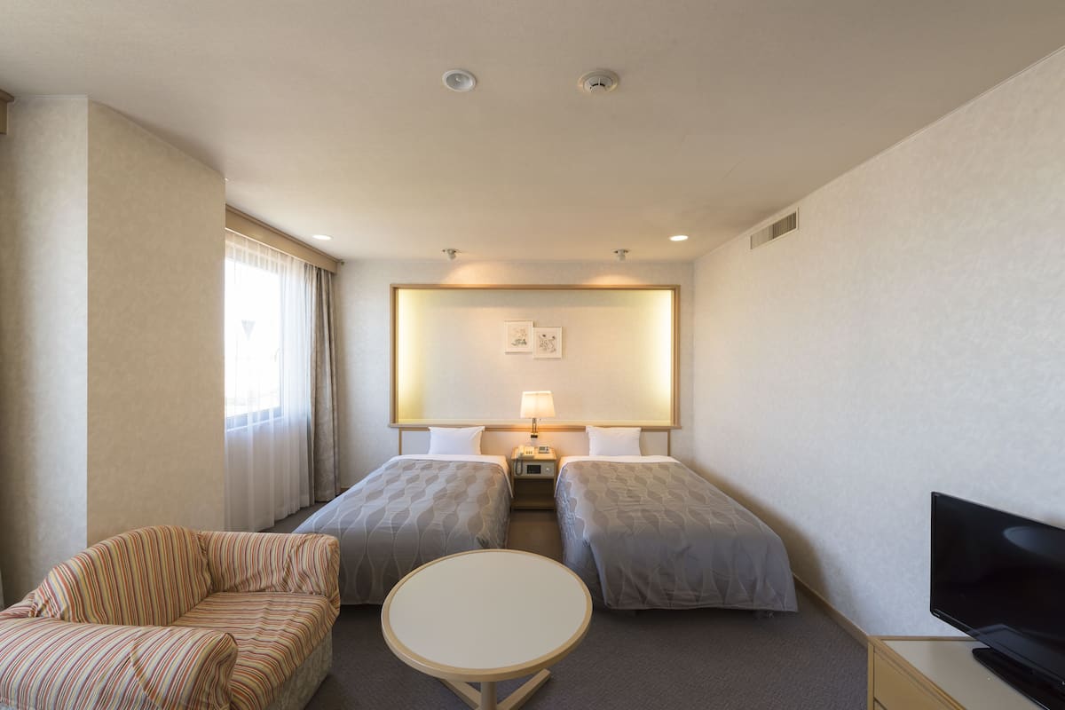 Habitación Deluxe con 2 camas individuales, para fumadores | Wifi gratis y ropa de cama