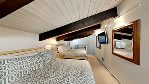 2 bedrooms, iron/ironing board, travel crib, WiFi