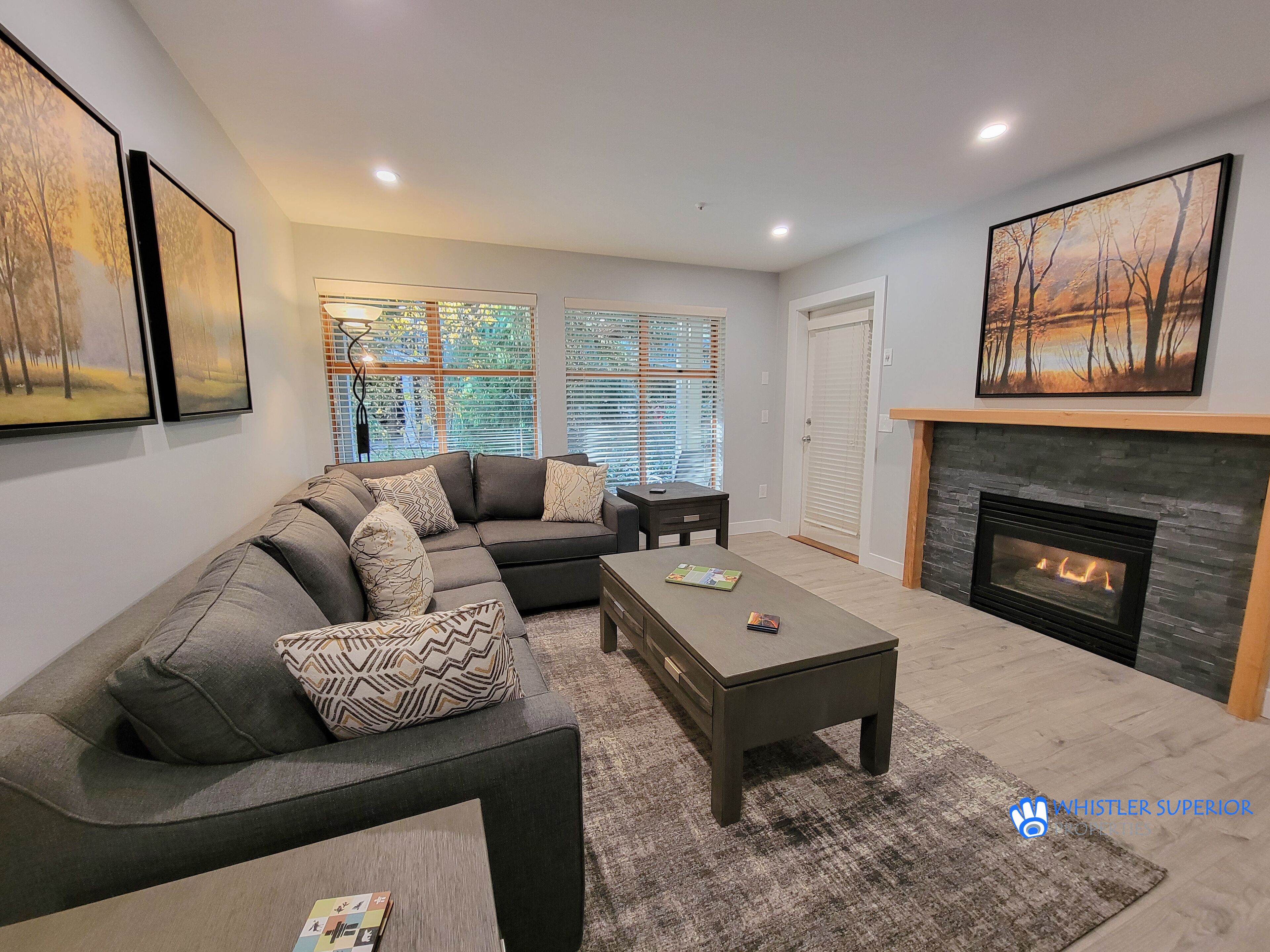 Télévision, cheminée