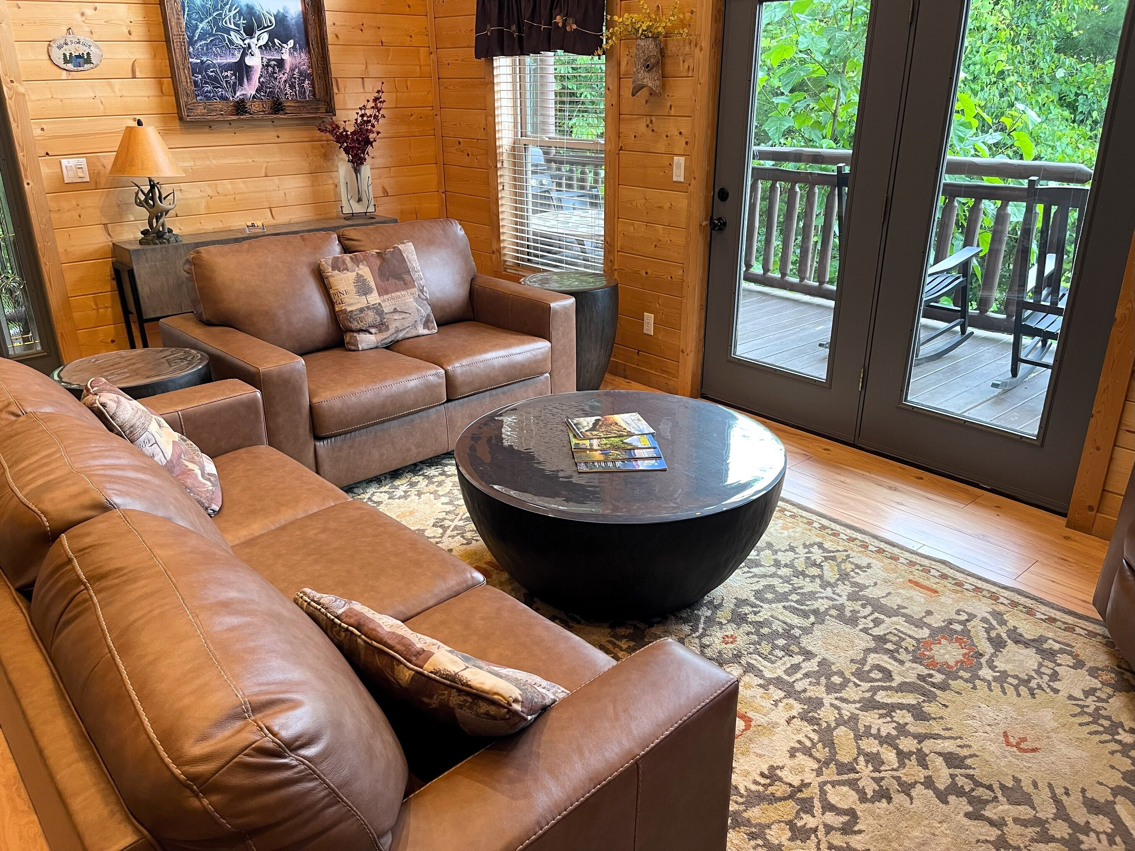 Smart TV, fireplace, DVD player