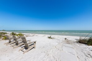 Accommodatie ligt op het strand